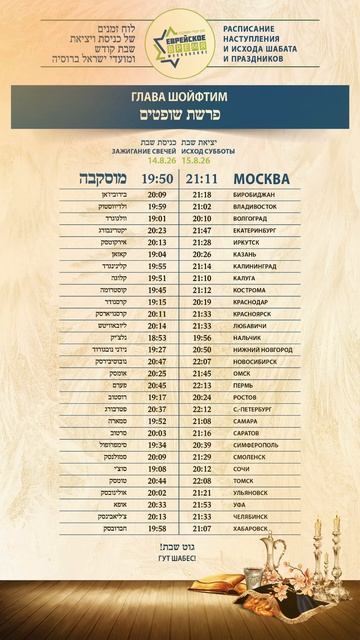 שופטים Шойфтим