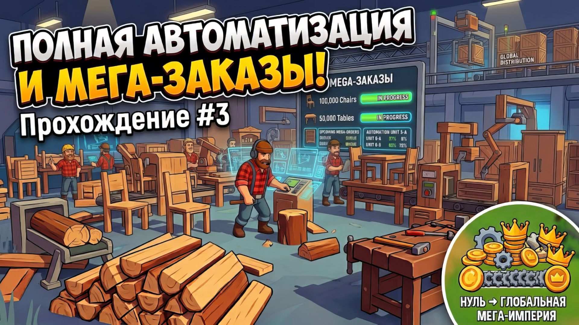 ПОЛНАЯ АВТОМАТИЗАЦИЯ И МЕГА-ЗАКАЗЫ! Chop Chop Inc. — Прохождение #3
