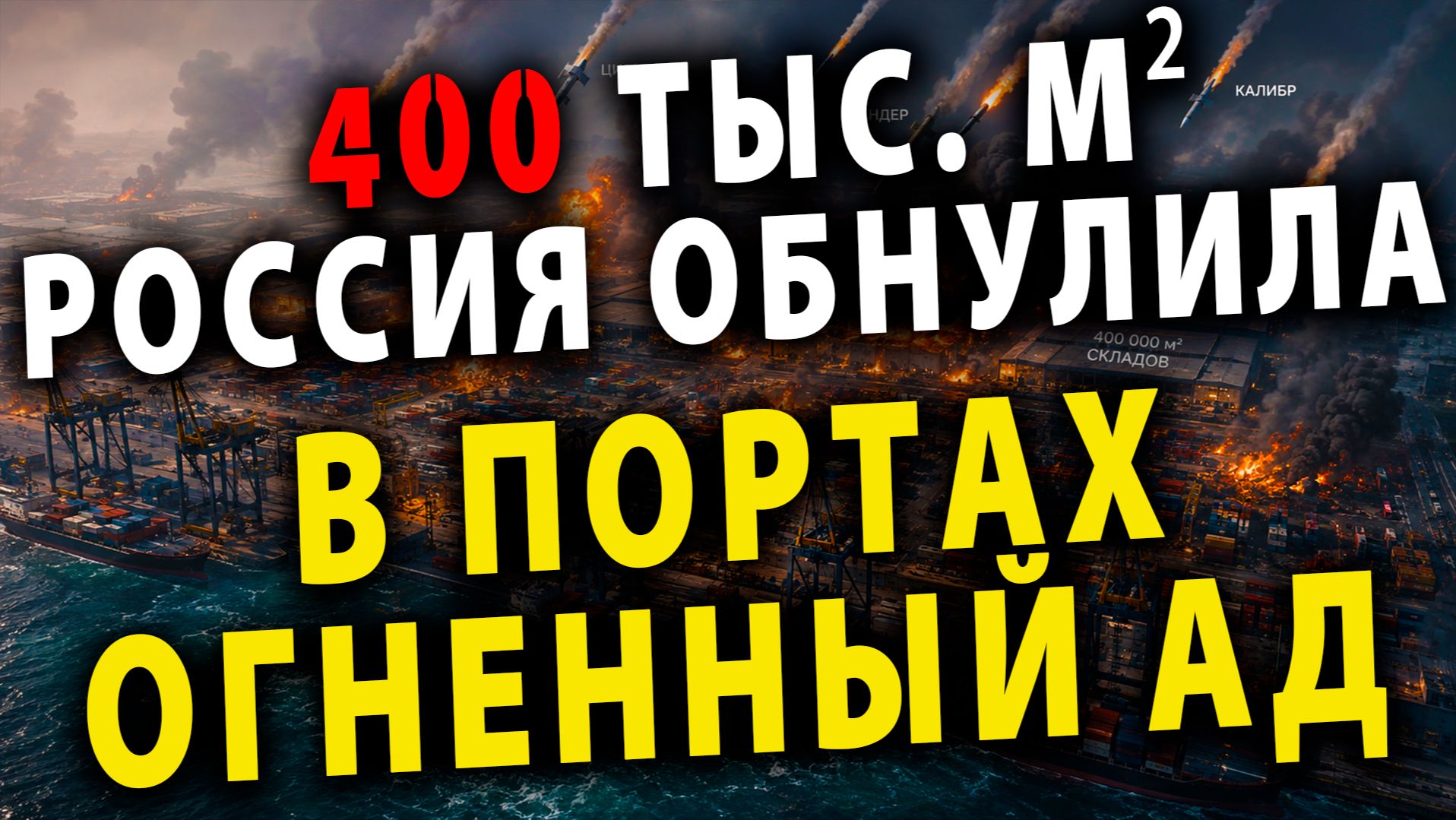  Огненный ад в портах  Россия обнулила 400 тысяч квадратных метров складов  Скандал с Курилами