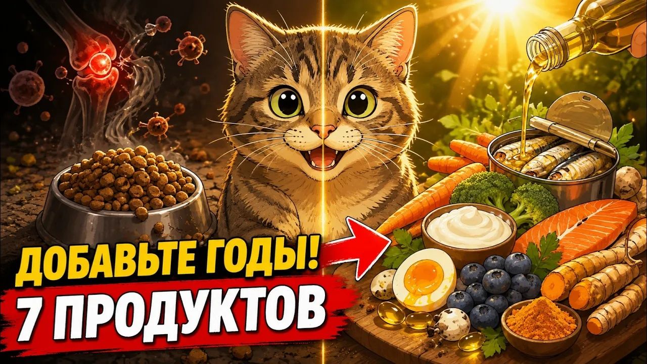Добавьте ЭТО в миску кошки, чтобы она жила на 5 лет дольше! (Совет врача)