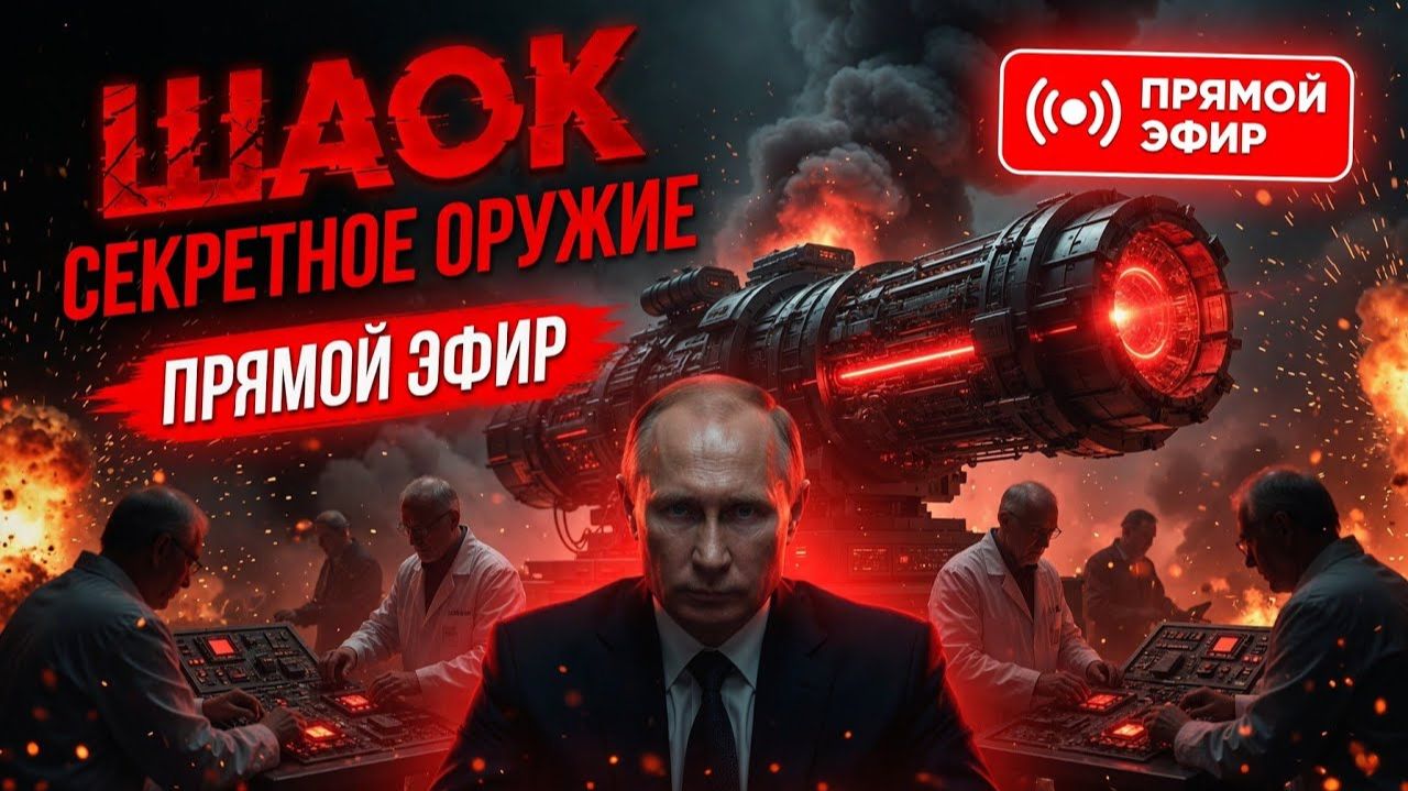  ПРЯМОЙ ЭФИР_ Путин  секретные инженеры создают супероружие которое шокирует весь мир