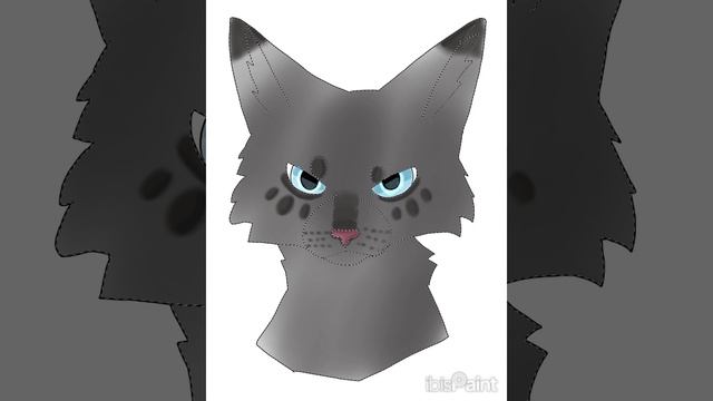 |Мой новый стиль рисования.Нарисовала Уголька.|Taiga Art|Туманная Заря|Коты Воители|