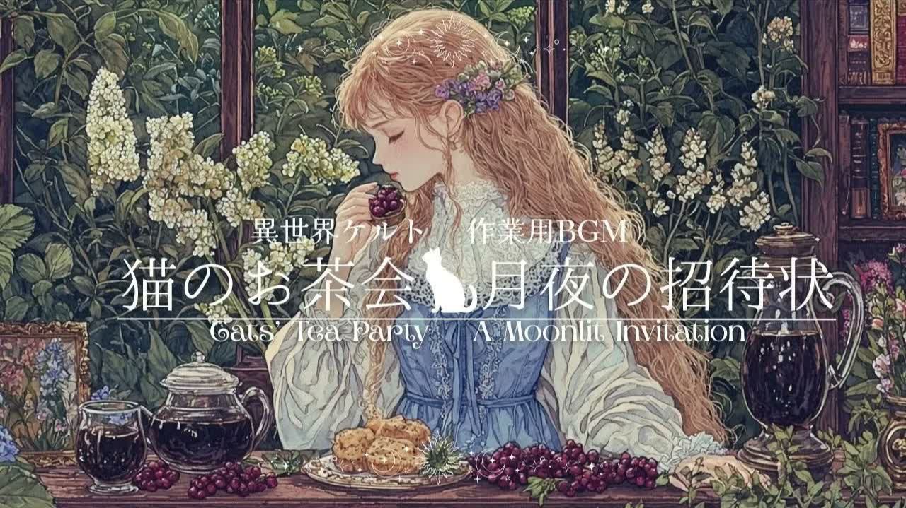−Cats’ Tea Party ：A Moonlit Invitation− | Celtic Background Music
