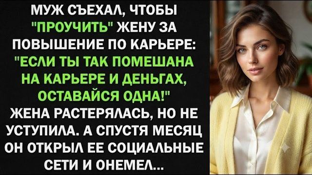 Истории из жизни| Муж ушёл из дома, чтобы проучить жену |Аудио рассказы|Жизненные истории