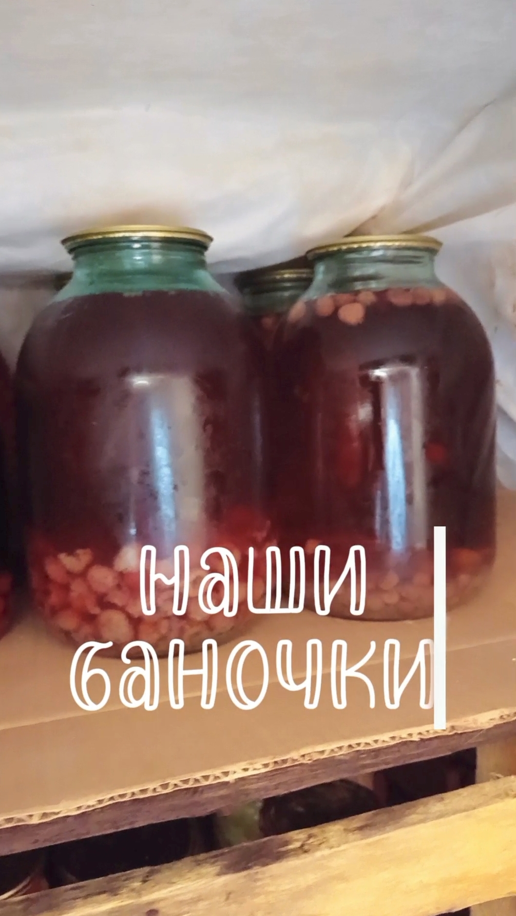 Прибираюсь в овощной яме/спускаем банки