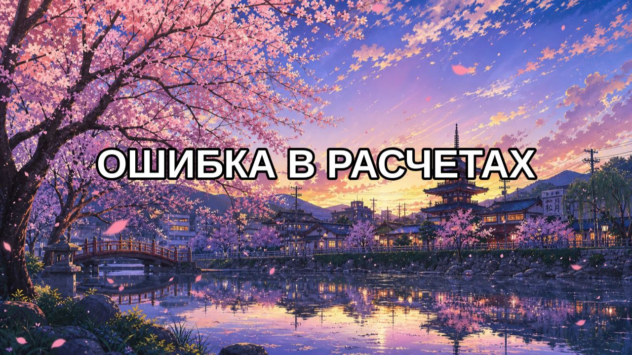 Ошибка в расчетах