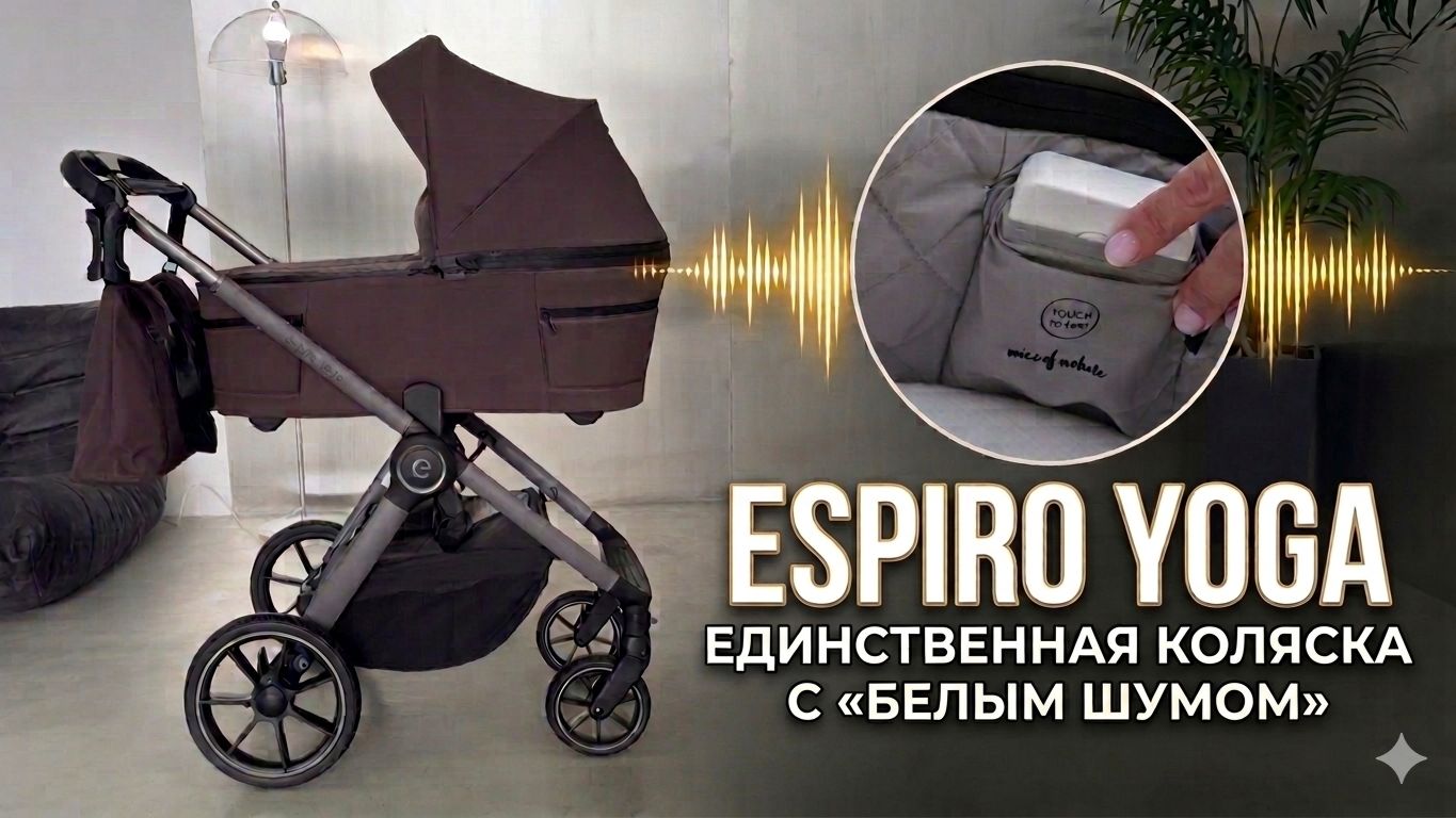 Espiro Yoga - единственная коляска с белым шумом. Подробный профессиональный обзор