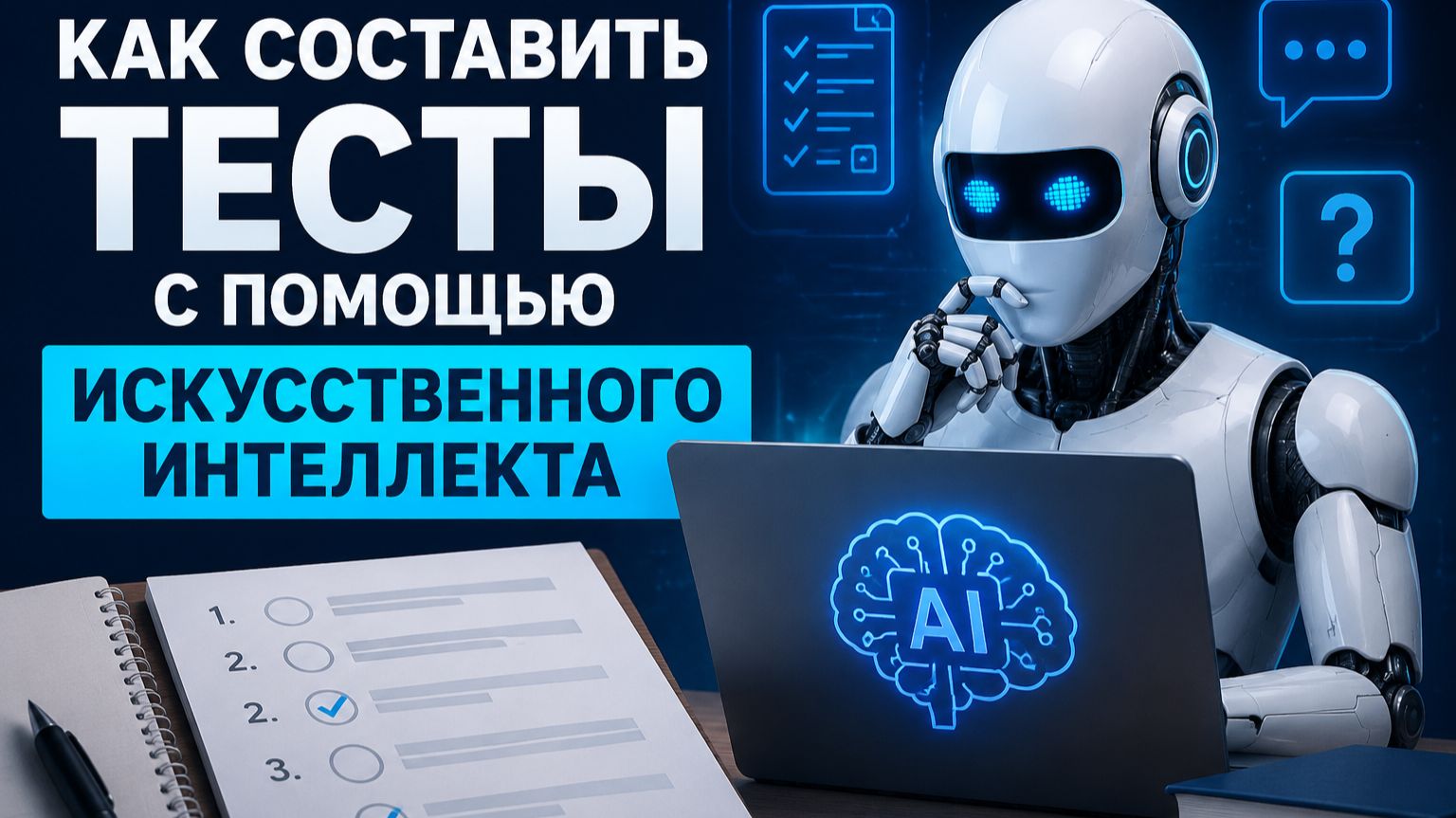 Как составлять тесты  к лекциям с помощью агрегатора нейросетей