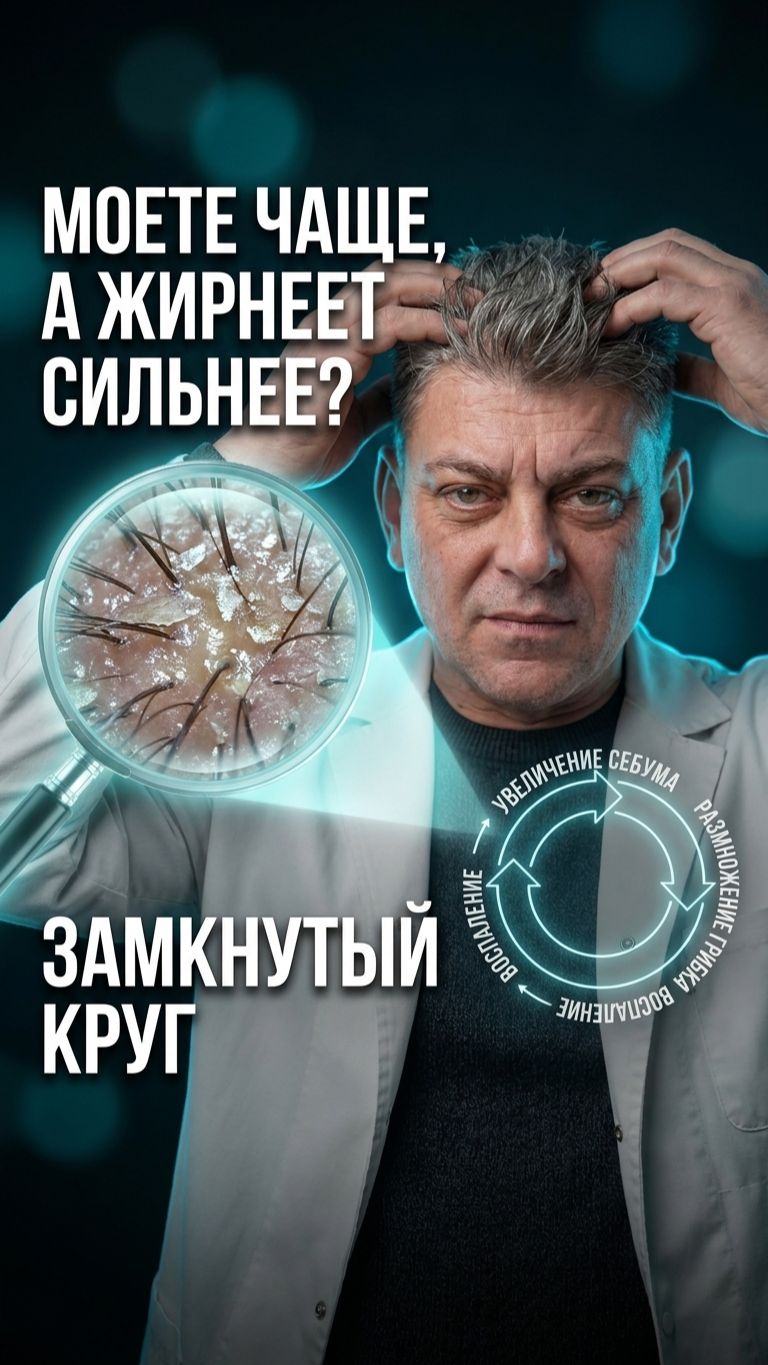 Почему жирнеют волосы после мытья: объясняет трихолог 🧴