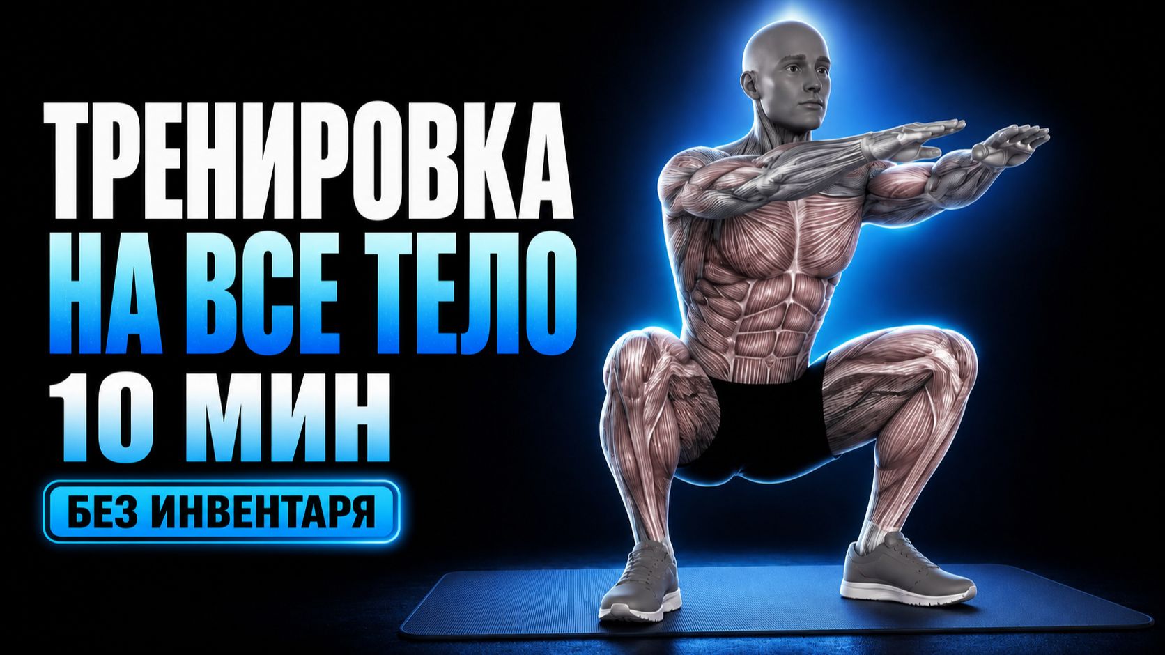 Приведи себя в форму. 10-минутная тренировка на всё тело для мужчин дома без оборудования
