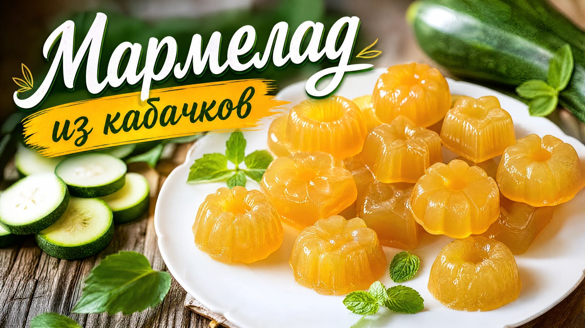 Невероятный рецепт мармелада. Многие о нём и не знают! Мармелад из кабачков.