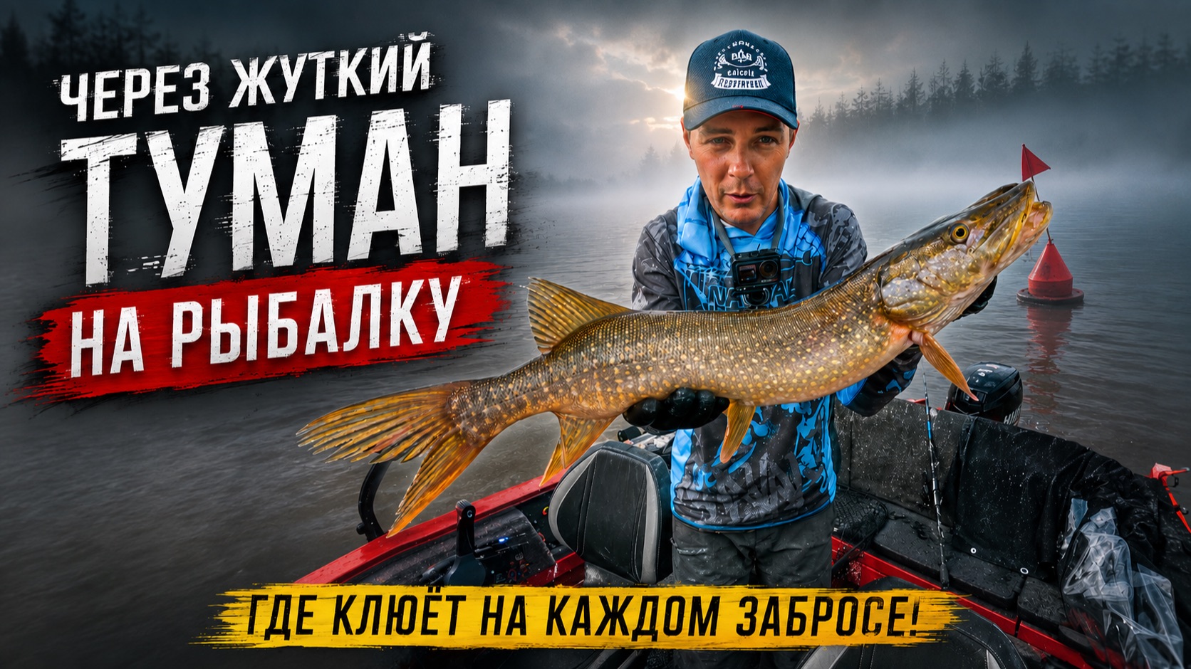 СКВОЗЬ ЖУТКИЙ ТУМАН НА РЫБАЛКУ В ЛОГОВО К ЩУКАМ!