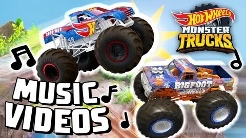 Hot Wheels Monster Trucks Music Videos MIX