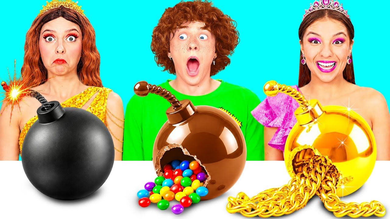 Бедная Vs Богатая Vs Ультра Богатая еда Челлендж  Фантастические Кухонные Рецепты BaRaDa Chall