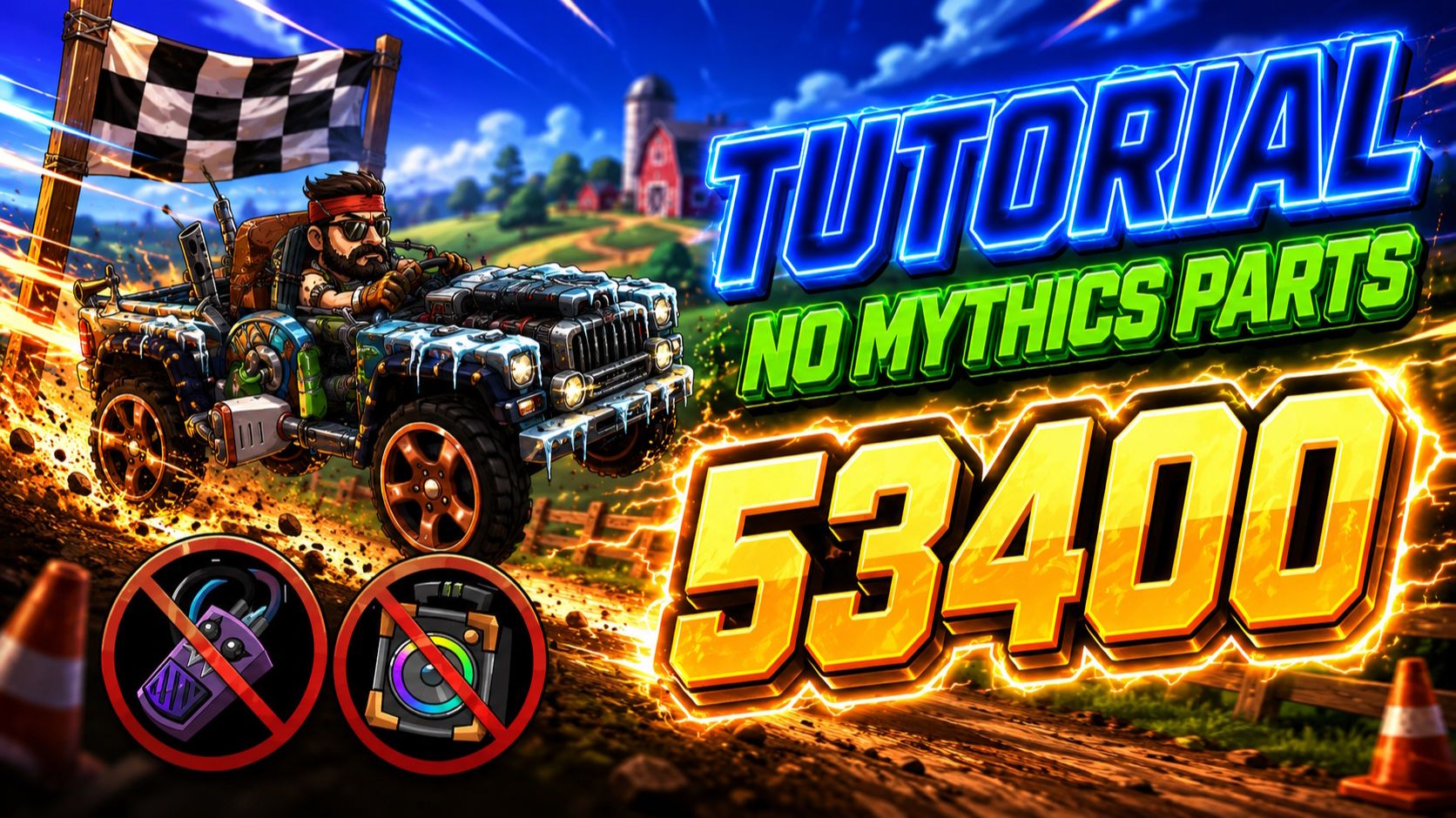 ✅ 53400 TUTORIAL ✅ (Break-neck Bill) - Hill Climb Racing 2
