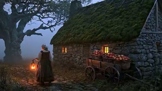 Twilight At The Orchard Cottage Medieval Celtic Ambience ....