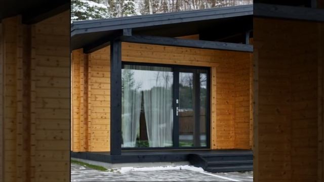 Дом из бруса 90 мм с террасой комплект готов к самостоятельной сборке