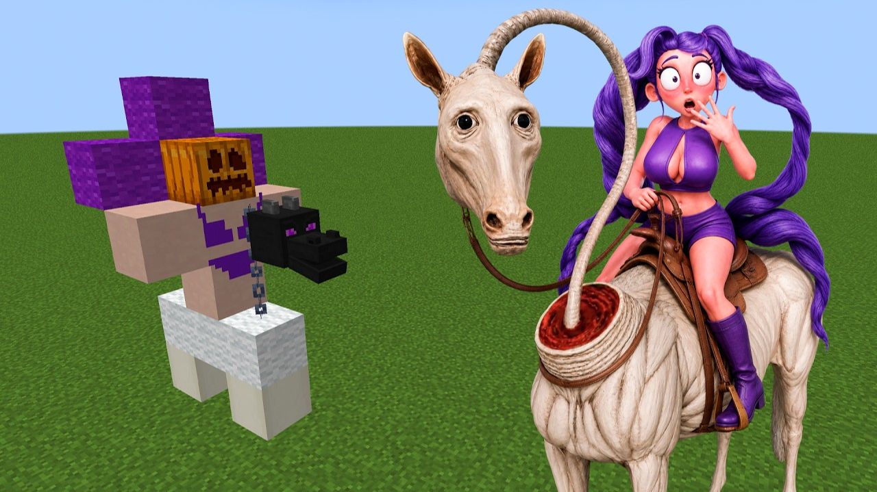 Poppy Playtime - Лили Ловербрейдс + ЖУТКАЯ ЛОШАДЬ🐎 Аддон Мод в Minecraft PE!