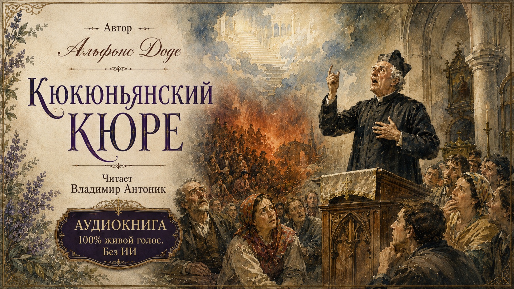 «Кюкюньянский кюре». Альфонс Доде. Читает Владимир Антоник. Аудиокнига