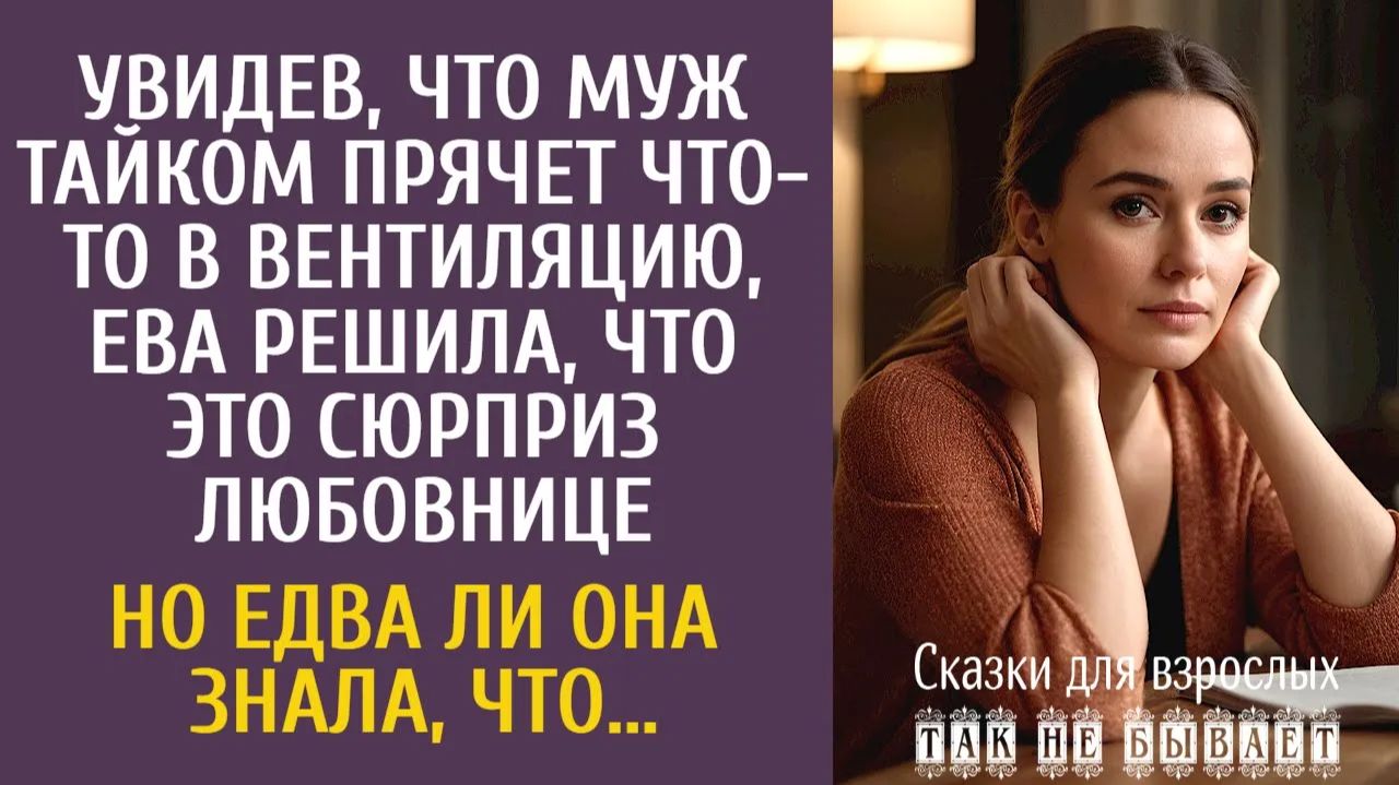 Истории из жизни Увидев как муж прячет что- то в вентиляцию решила что это для любовницы