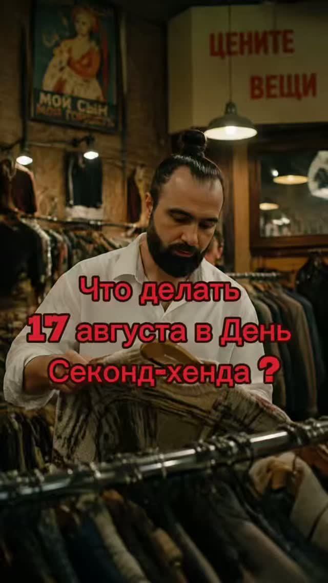 17 августа  День секонд хенда и тех кто дает людям второй шанс на добро