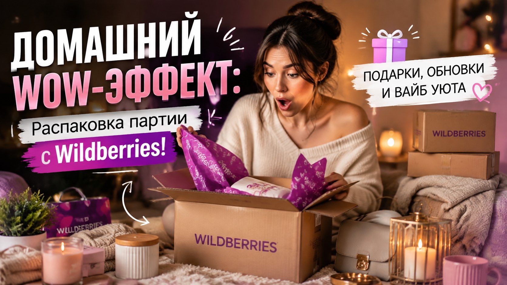ДОМАШНИЙ WOW-ЭФФЕКТ: Распаковка партии с Wildberries! Подарки, обновки и вайб уюта