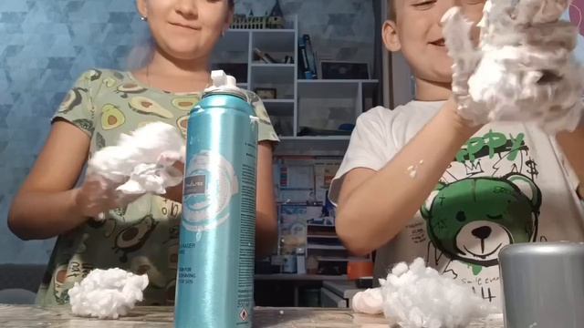 Делаем слайм из ваты