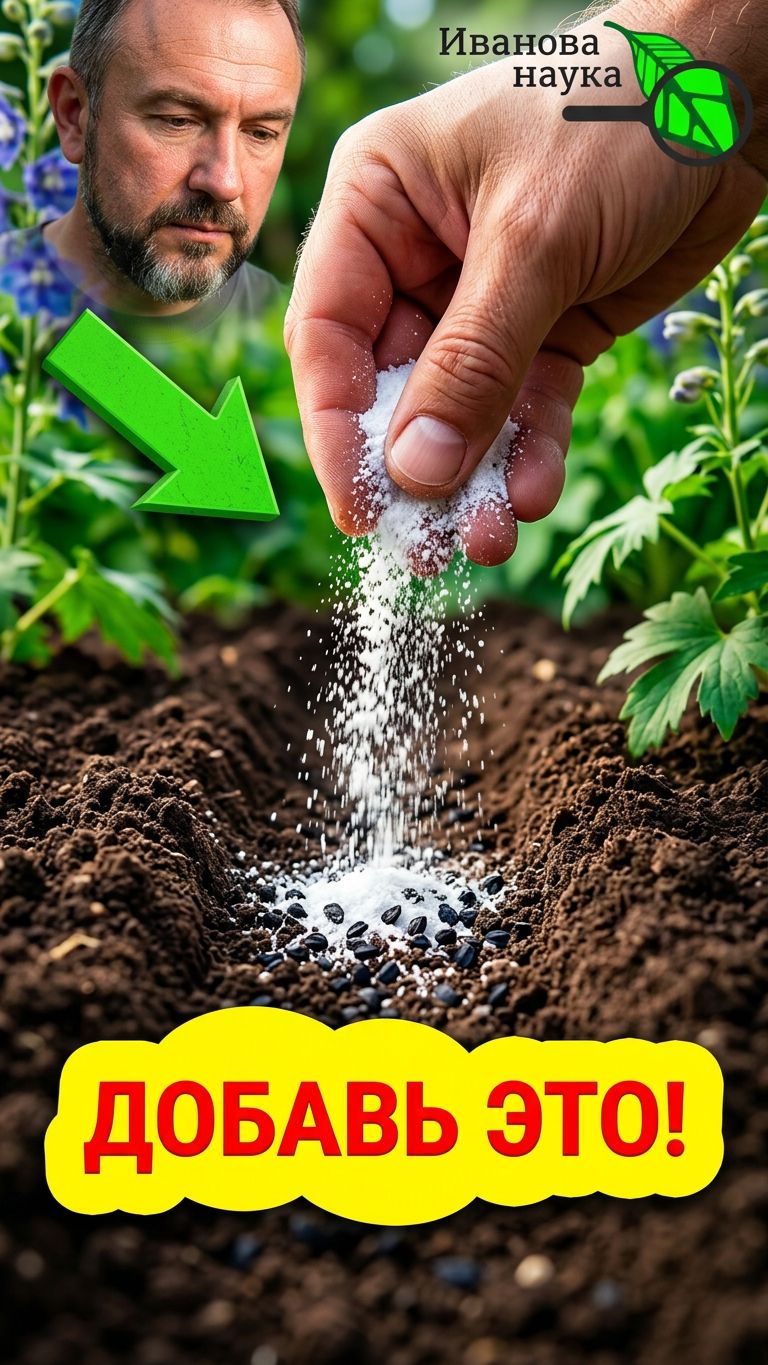 🤯 Сад невероятной красоты! 🌸 Добавь ЭТО к семенам при посадке дельфиниума!
