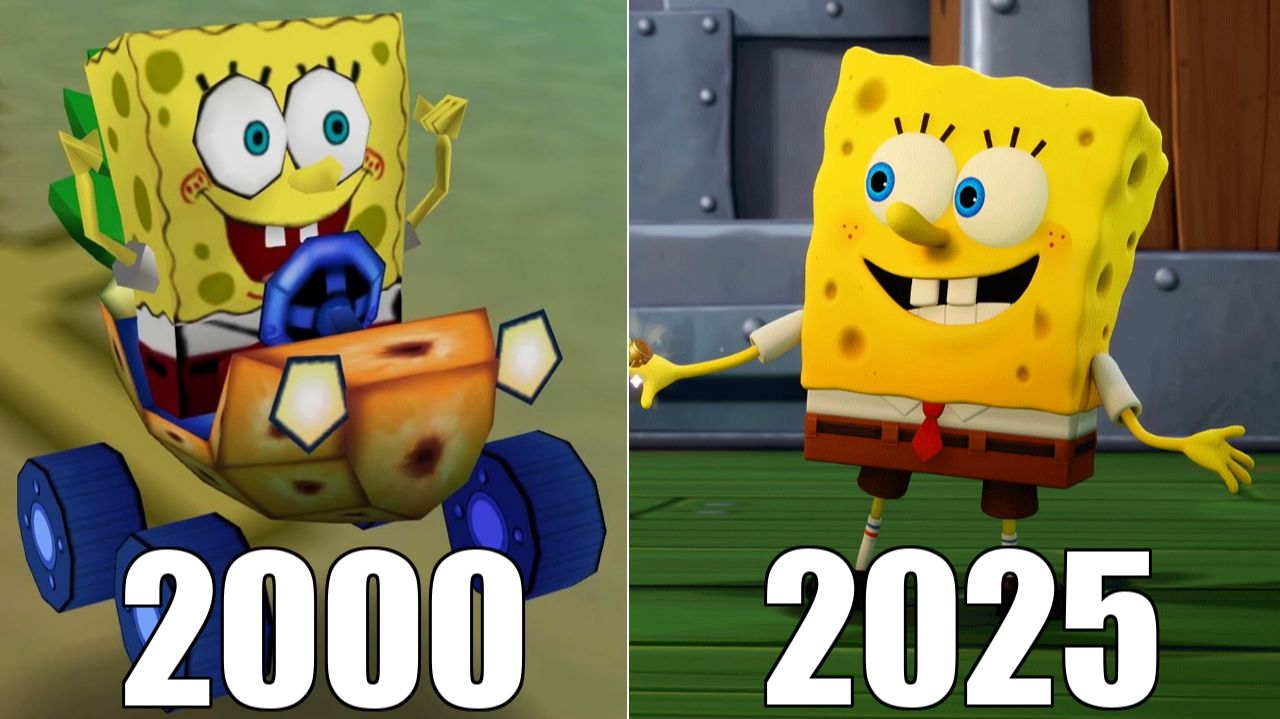 Эволюция серии игр про Губку Боба [2000-2025]