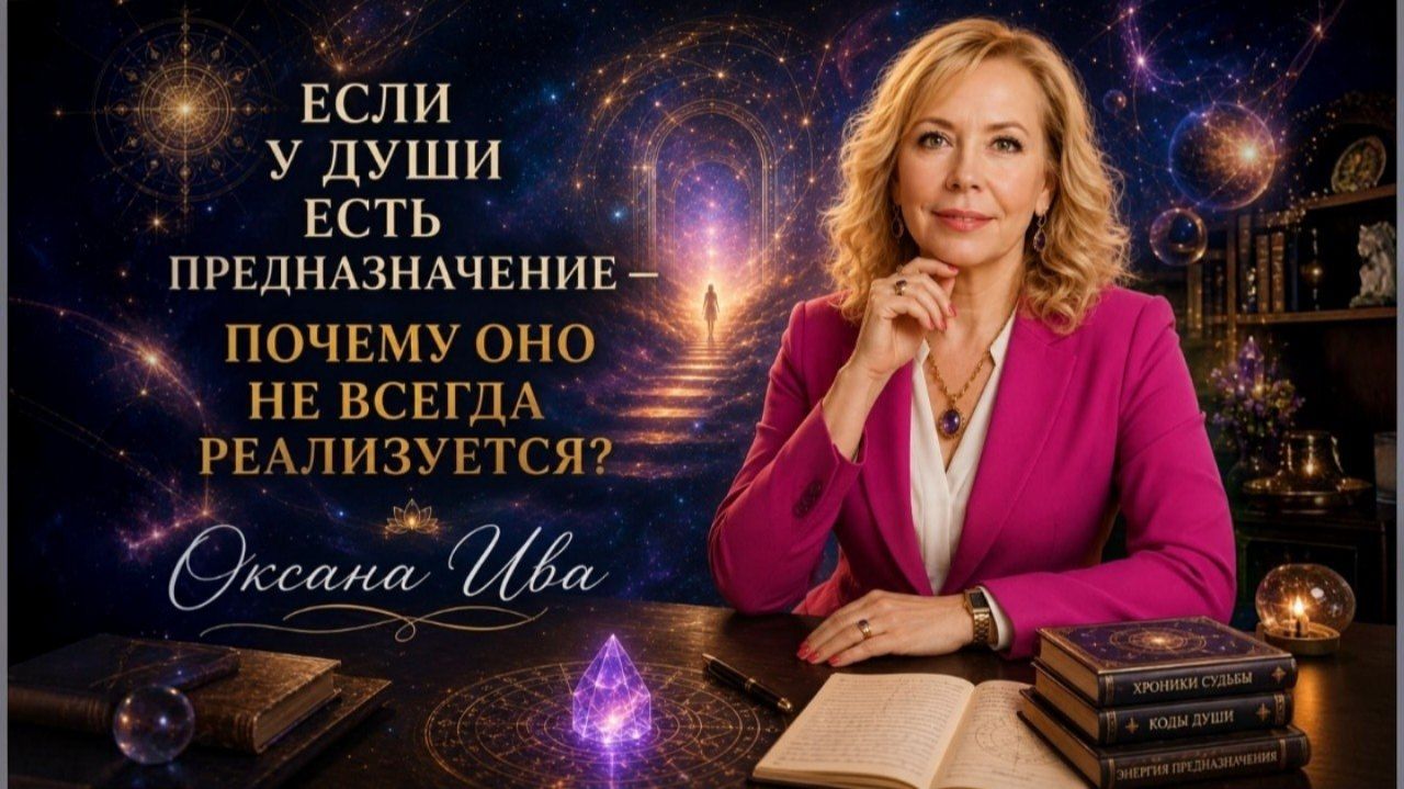ЕСЛИ У ДУШИ ЕСТЬ ПРЕДНАЗНАЧЕНИЕ — ПОЧЕМУ ОНО НЕ ВСЕГДА РЕАЛИЗУЕТСЯ? Оксана Ива