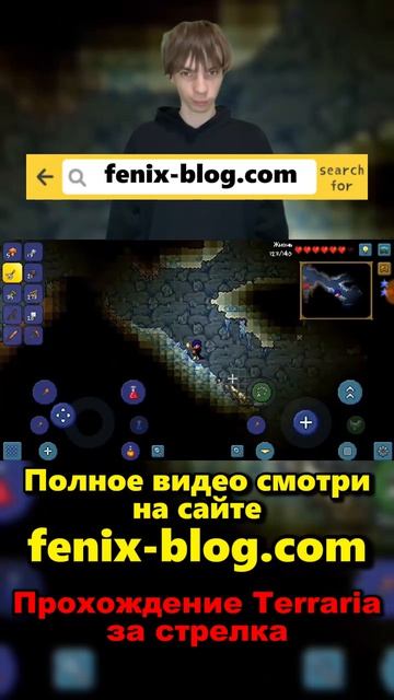Прохождение игры Terraria от Феникса (FENIX) смотреть можно на сайте Https://fenix-blog.com