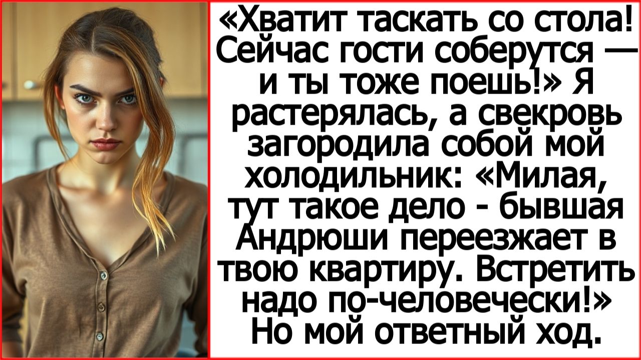 Милая, тут такое дело - бывшая Андрюши переезжает в твою квартиру. Истории из жизни про свекровь.