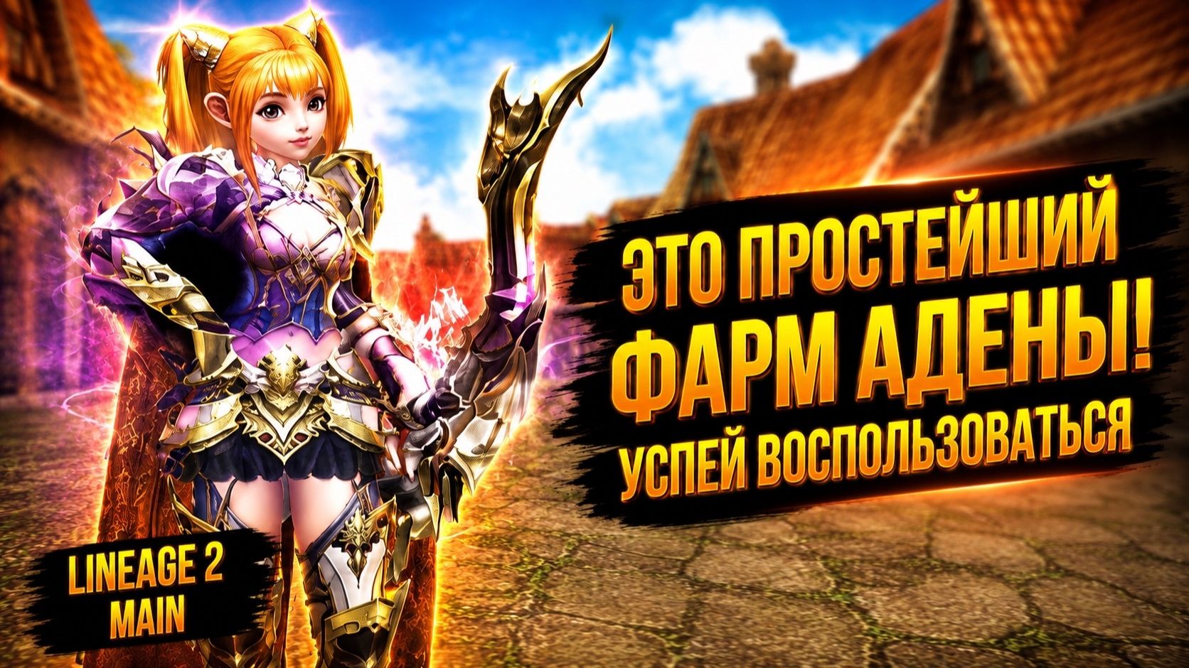 ПРОСТЕЙШИЙ ФАРМ АДЕНЫ! УСПЕЙ ЗАРАБОТАТЬ в Lineage 2 Main.
