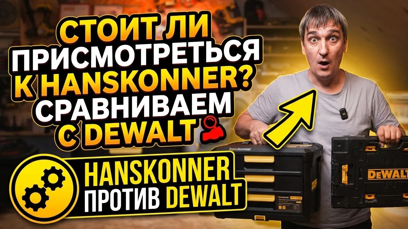 Выбираем между Hanskonner и DeWalt: разбираем все плюсы и минусы.