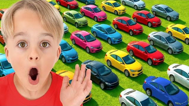 50 автомобилей. Соревнование для детей