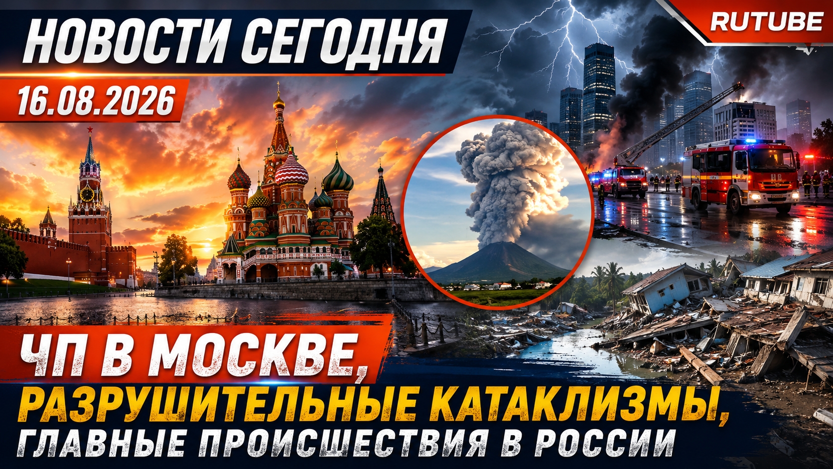 НОВОСТИ СЕГОДНЯ 16.08.2026 | ЧП в Москве, разрушительные катаклизмы, главные происшествия в России