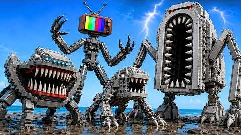 Я улучшил монстров Lego Sea Titan Тревора Хендерсона в версии HUMAN