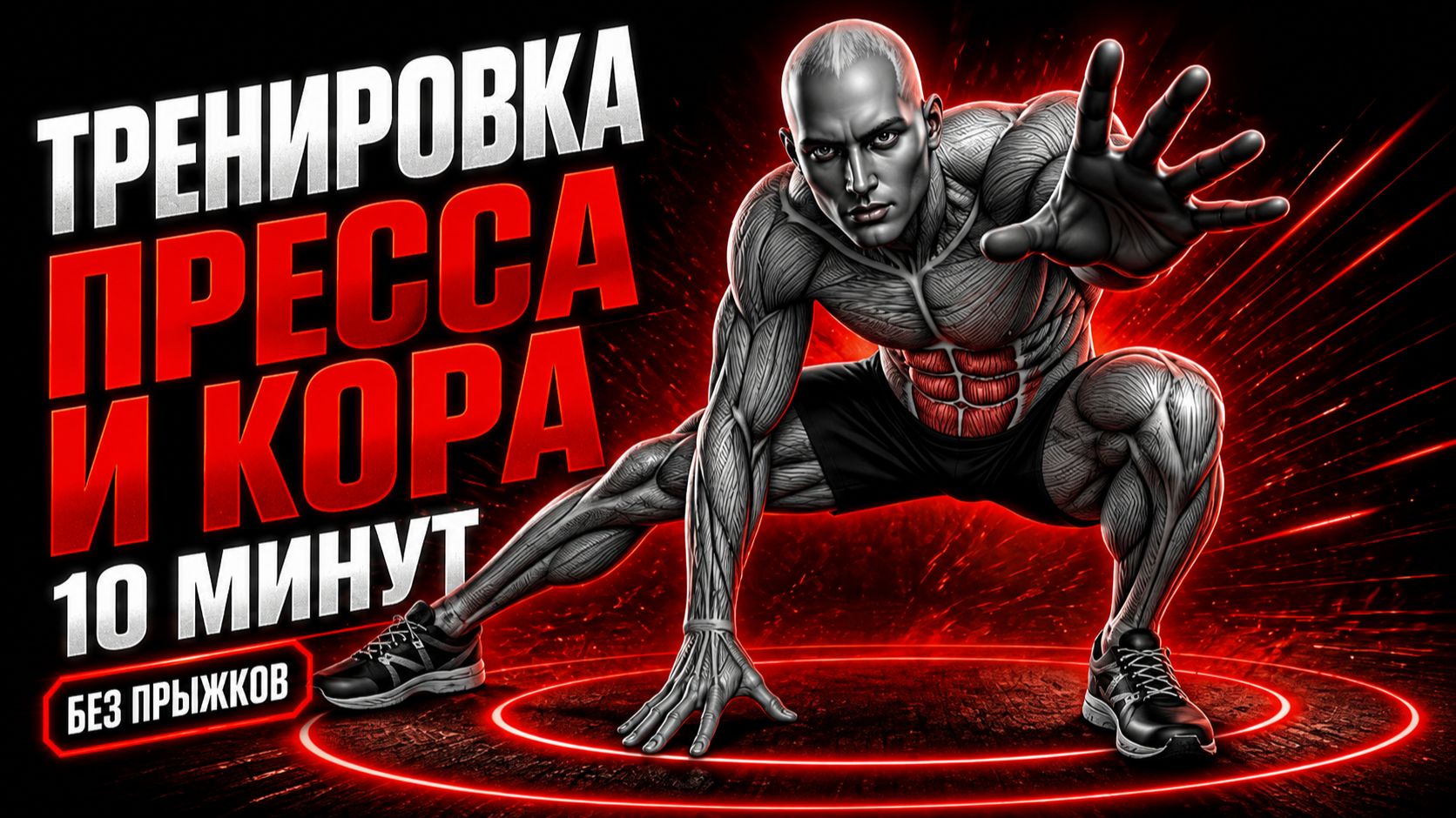 Уделите всего 10 минут на мощный пресс и мышцы кора | Тренировка дома без оборудования