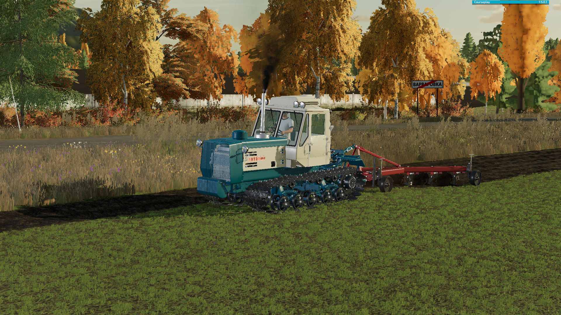 Farming Simulator 22 карта Варваровка!.Большой колхоз.Осенняя пахота. Серия 9!