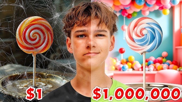 Я Попробовал Конфеты за 1 Доллар и за 1 000 000 Долларов!