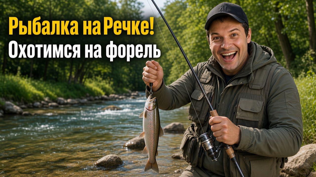Рыбалка на Речке! Охотимся на форель ловля на удочку