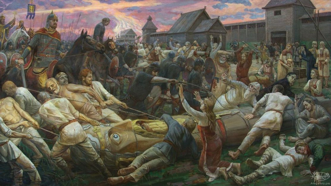 Русь крестили огнём и мечом?