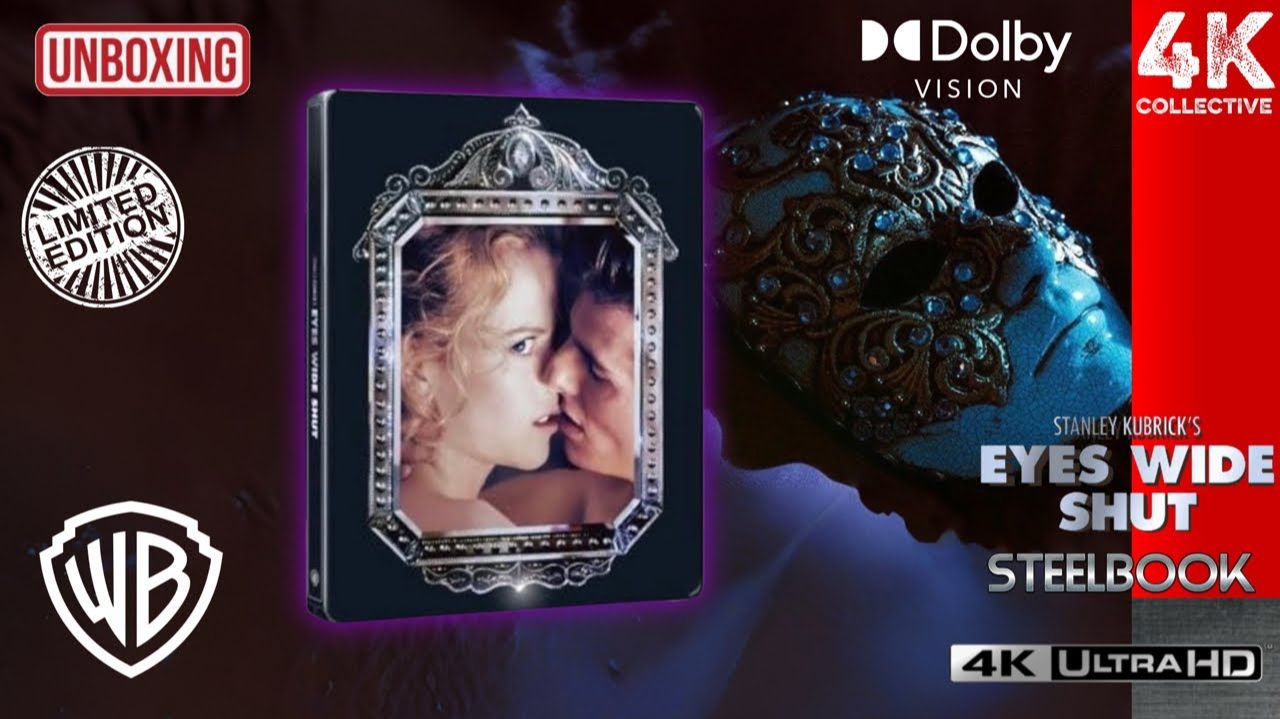 Распаковка Blu-ray ограниченного издания фильма «С широко закрытыми глазами» 4K UltraHD в стилбуке