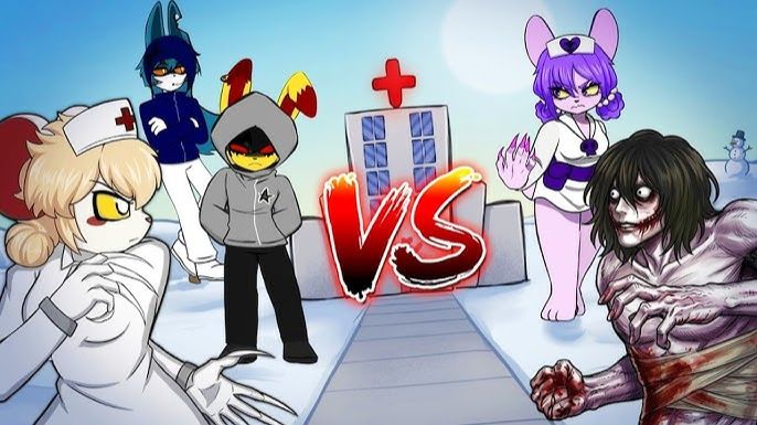 Lorna Vs Jeff The Killer & MORE!  Terrible Mouse X Creepypasta Fan Animation
