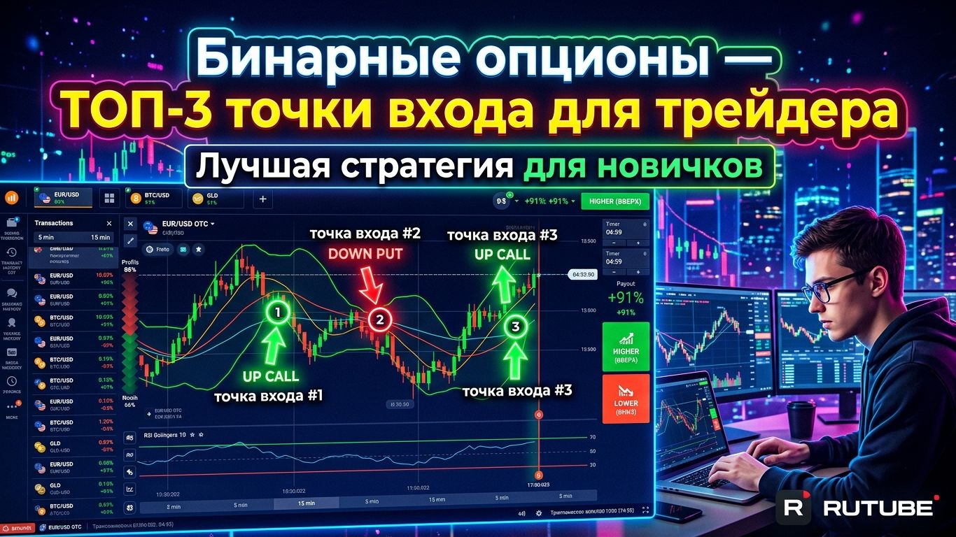 Бинарные опционы — ТОП-3 точки входа для трейдера. Лучшая стратегия для новичков