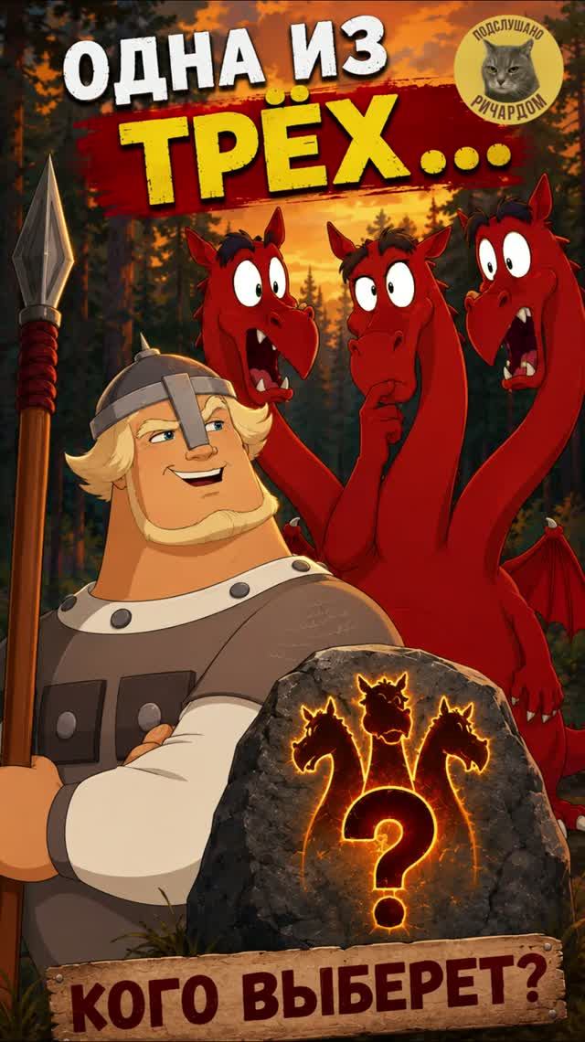 Три богатыря: Когда перед Змеем Горынычем🐉 встал слишком важный вопрос 😂