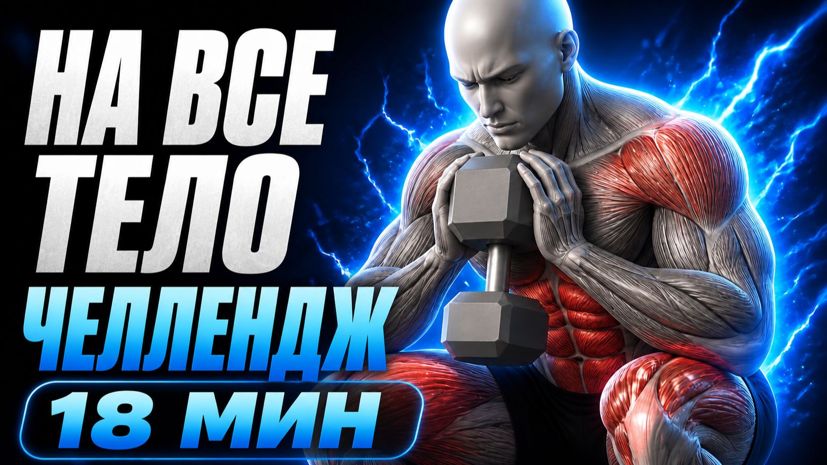 ОДНА ПАРА ГАНТЕЛЕЙ — НАГРУЗИ ВСЁ ТЕЛО ЗА 18 МИНУТ