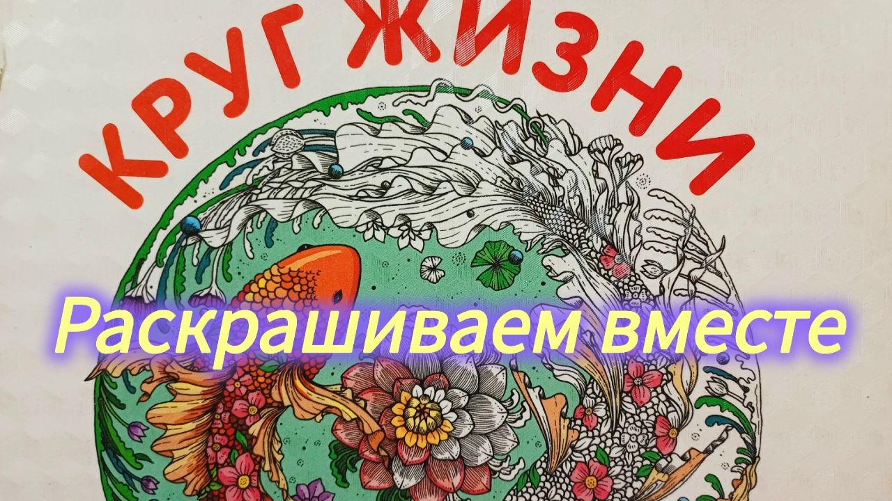 Раскрашиваем вместе Круг жизни Раскраски антистресс