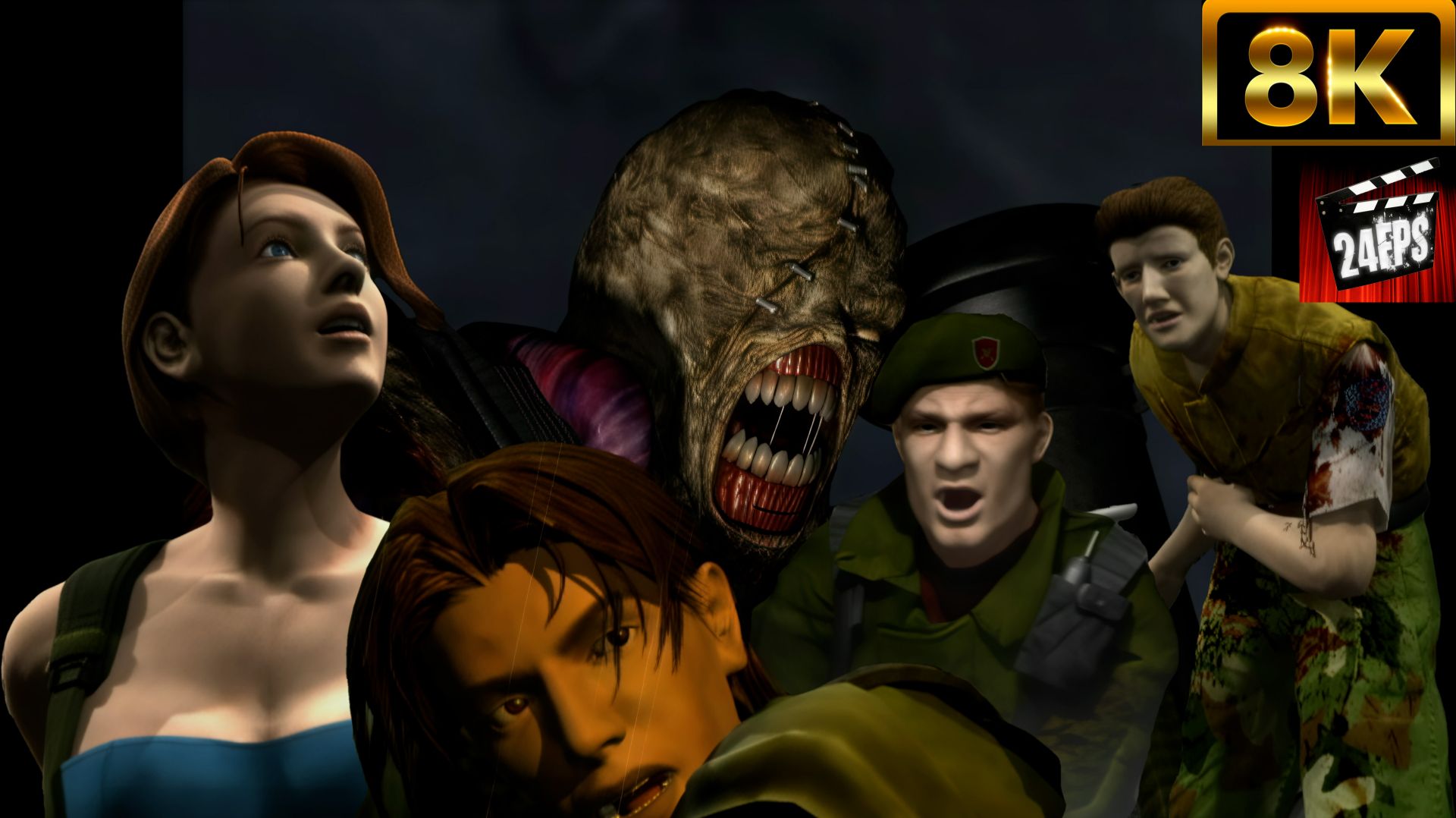 Resident Evil 3: Nemesis (1999) - Все Катсцены (″Special″ Улучшенное качества до 8K)