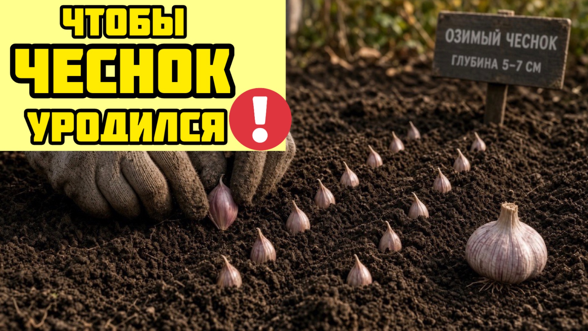 Озимый чеснок. КАК ПОСАДИТЬ ЧЕСНОК ОСЕНЬЮ?